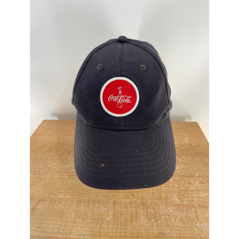Vintage Coca-Cola K-Products Navy Blue Baseball Hat Mens Adjustable Made in USA